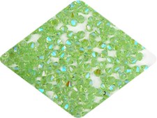 Czech Bicone Crystal Beads Chrysolite full AB 3mm 4mm AB2X Diamond Rondelle