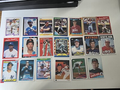 20 Card Lot of 80's Rookie Cards, Error card, all stars