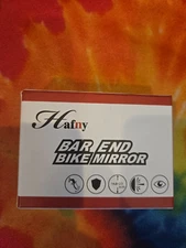 Hafny MR083 Bike Handlebar Bar End Mirror Auto Glass Lens Black 62mm