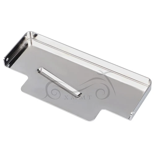 Chrome Battery Top + Side Cover For Harley Dyna Super Wide Glide Low Rider FXDL - Picture 7 of 16