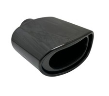 Exhaust Tip 2.25 Inlet 5.50 X 3.00 High 7.00 Double Wall Rolled Oval Resonate