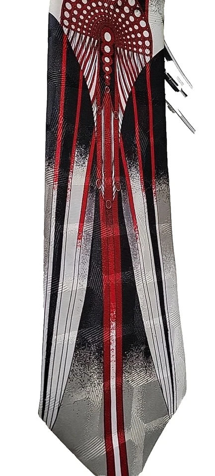 Corbata de negocios para hombre "Stanley Blacker" diseño Art Deco T0353 Foto 3 de 4