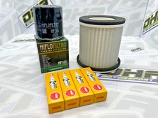 Oil & Air Filters, Spark Plugs Service Kit for Yamaha XJ600 N S Diversion 97-03