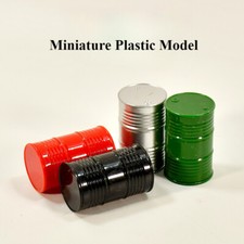 1x Miniature Plastic Gasoline Drum Props Micro-landscape Scene Mini Ornament DIY