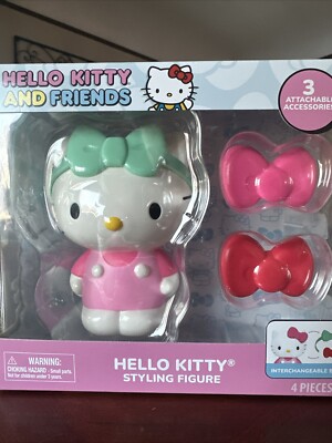 Sanrio 2024 New  Hello Kitty Styling Figure 6.5'' Head band Bows Collector