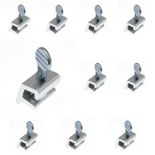 10 Pack Hickory Hardware Security Adjustable Aluminum Sliding Window Lock 1405