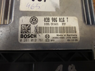VW T5 1.9 TDI BRS 038906016T 0281012761 ENGINE ECU IMMO OFF PLUG AND PLAY