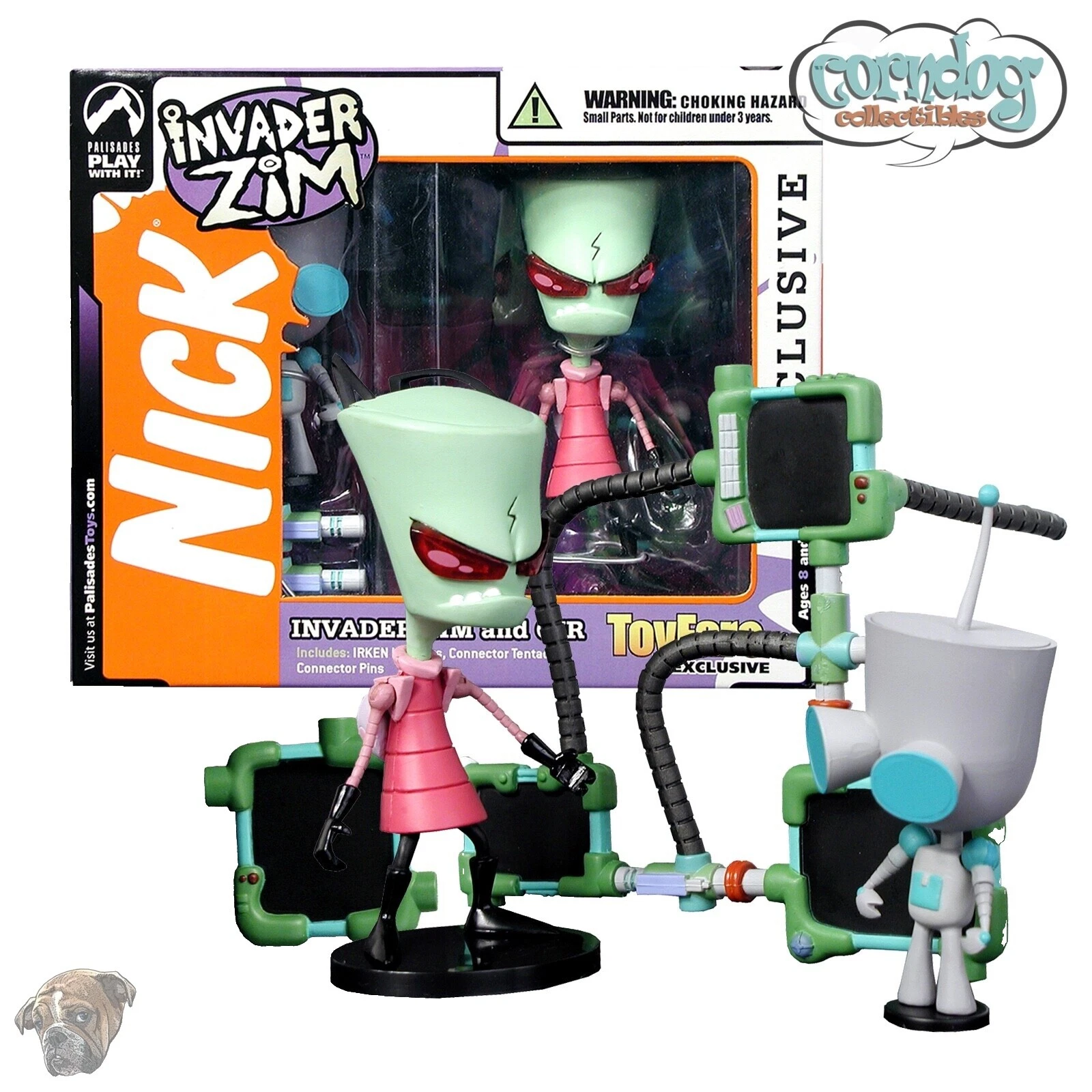Figuras de acción de acción Palisades Invader Zim