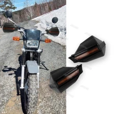 7/8" Black Motorcycle Handle Bar Hand Guards Protector Wind Deflector For Yamaha