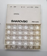 Factory Pack Swarovski Crystal Clear 20mm Snowflake 6707 Pendant; 48pc