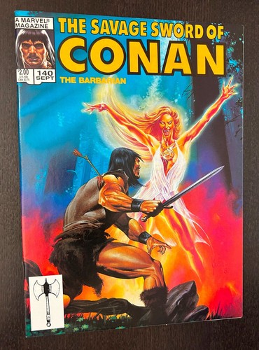 SAVAGE SWORD OF CONAN #140 (Marvel Comics 1987) -- NM- - 第 1/2 張圖片