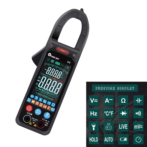 Digital Clamp Meter Color Large Screen Full Function AC Voltage Smart Multimeter - Picture 5 of 11