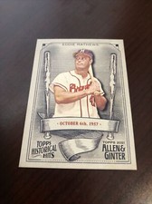 Eddie Mathews 2021 Topps Allen & Ginter Historical Hits HH-46 Braves *Mint*