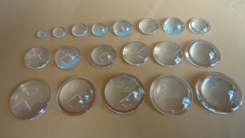 Optical Glass Optional LED Plano-convex Lens DIY Focusing Condenser Lens 28-40mm