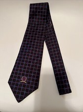 Tommmy Hilfiger Foulard Geometric Tie Purple/Blue 57  x 4  Cool