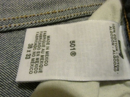 Levis 501 Button Fly Perfect Faded Denim Jeans Pant Men's 38 x 33 (TD5-18) - 第 8/9 張圖片