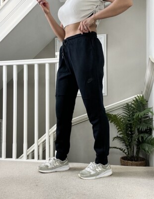 Nike Tapered Cuff Leg Joggers Track Pants Black Size L Unisex Low