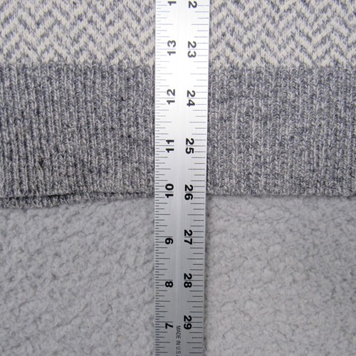 J Crew Mens L Lambswool Chevron Herringbone Pullover Knit Wool Sweater - SPOTS - Picture 9 of 14