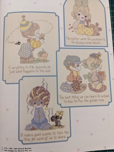 Precious Moments crossstitch Designs Hallmark Cards by Gloria and Pat 1981 - Picture 6 of 6