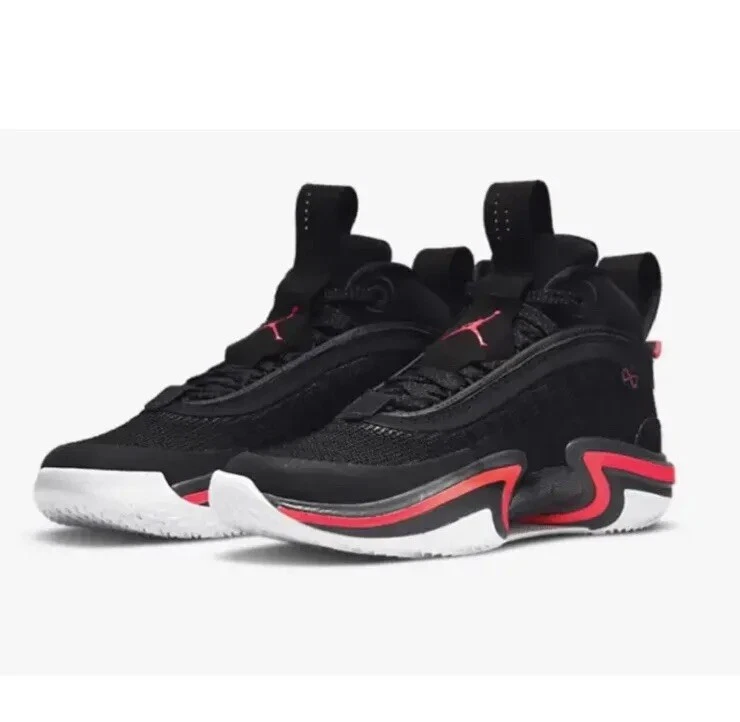 Air Jordan 36 Black/Red/White Basketball Shoes Size 6.5y Womens Size 8  xxxvi | eBay