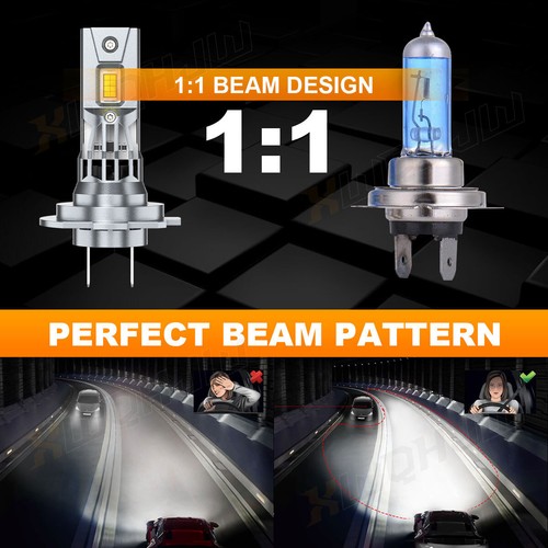 H7 Cold White 8000K Super Bright 8000LM LED Headlight Bulbs Kit High or Low Beam - Picture 5 of 10