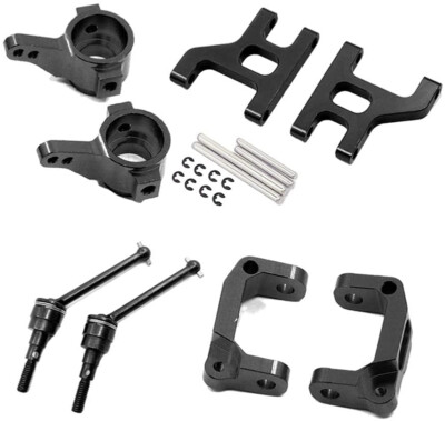 Alloy Aluminum Steering Assembly Upgrade For Tamiya CC01 RC Car - Red Anodized (1/10 Scale)