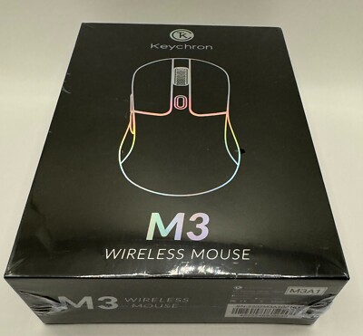 Keychron M3 Wireless Optical Mouse Supports 2.4 GHz, Bluetooth - 4K Polling Rate
