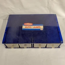 Vintage Eveready Automotive Lightbulb Drawer Store Display Cabinet Auto Lamps