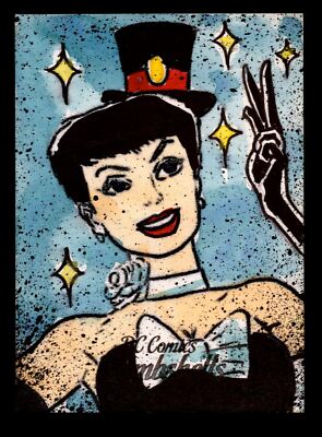 2019 DC Comics Bombshells III Artist Jeffrey Benitez Sketch Card Cryptozoic