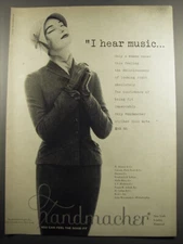 1955 Handmacher Suits Ad - I Hear music