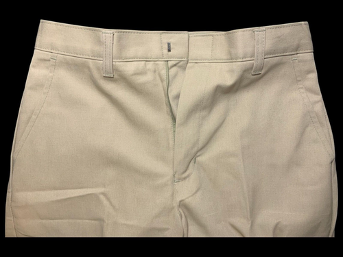 Flynn O'Hara Uniform Boys Twill Pants Khaki Flat Front, 16 Husky - Picture 5 of 9