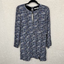 Abercrombie & Fitch Mini Dress Women’s XL Blue Floral Boho Hippie NWT