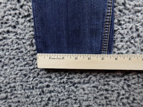 Pantalones de mezclilla plateados Aiko ajustados para mujer 31x31 azul detalle de puntada elástica - Imagen 10 de 18