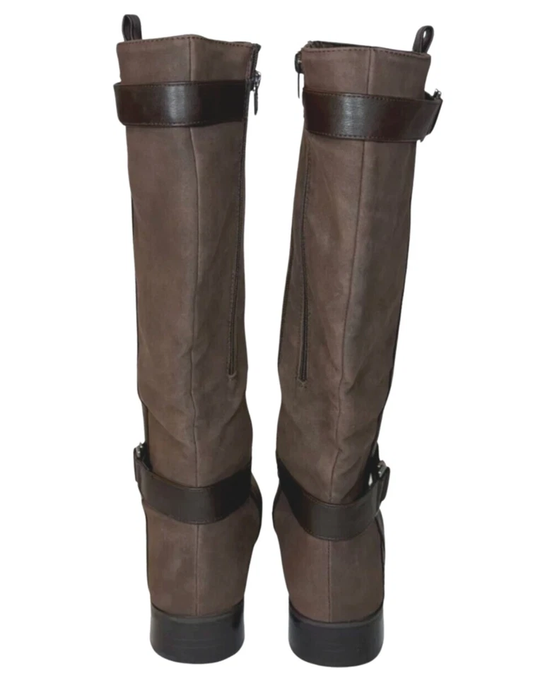 Botas para mujer Pierre Dumas marrón hasta la rodilla cremallera talla 8 medianas Foto 4 de 4