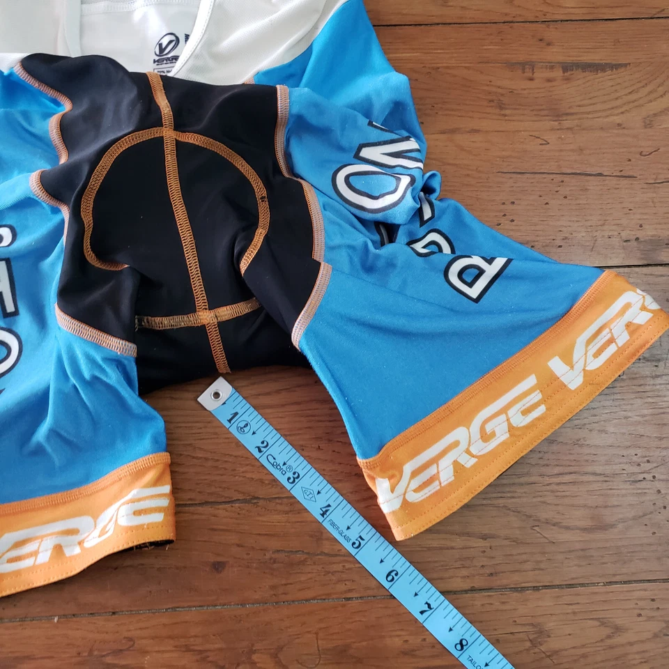 Culotte con tirantes de ciclismo pequeño Verge para hombre vintage Italia 5,5" 14" (6/10) S Boston Road Foto 3 de 4