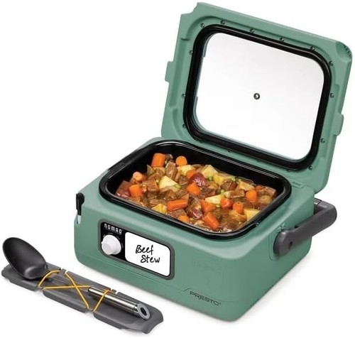 Presto 6-Quart Nomad Traveling Slow Cooker Green 06016 - Picture 2 of 9