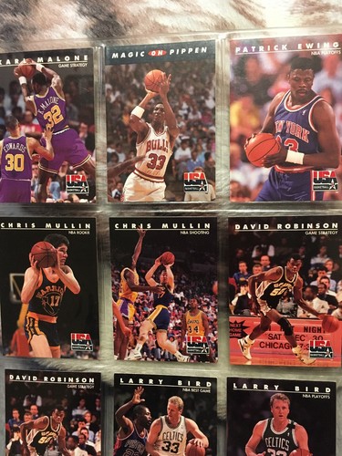 USA Basketball 92 Dream team Lot Of 15 Cards Malone Bird Magic Pippen Mullin - Picture 2 of 6
