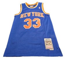 Patrick Ewing New York Knicks 33 Mitchell  Ness 1991-92 Blue Swingman Jersey M
