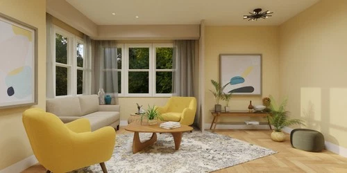 Quoizel QSF6158 Mesquite 5 Light 22"W Semi-flush Ceiling Fixture - Brass - Picture 5 of 12