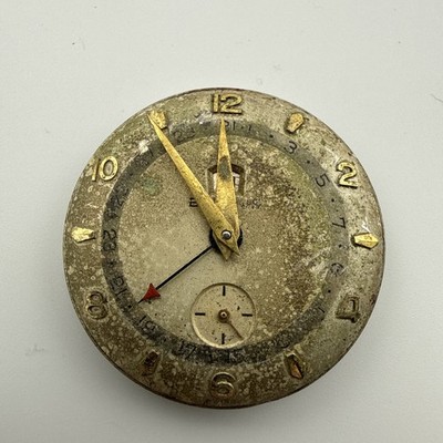 Vintage Benrus Red Tip Date Day Pointer Watch CE 13 Swiss - Good Balance Wheel