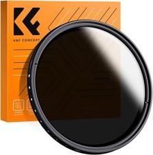K&F Concept 49mm ND2-400 Slim Variable ND Neutral Density Filter Adjustable