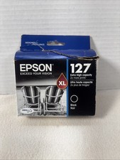 Genuine Epson 127XL Black Ink Cartridge New Sealed Cartridge