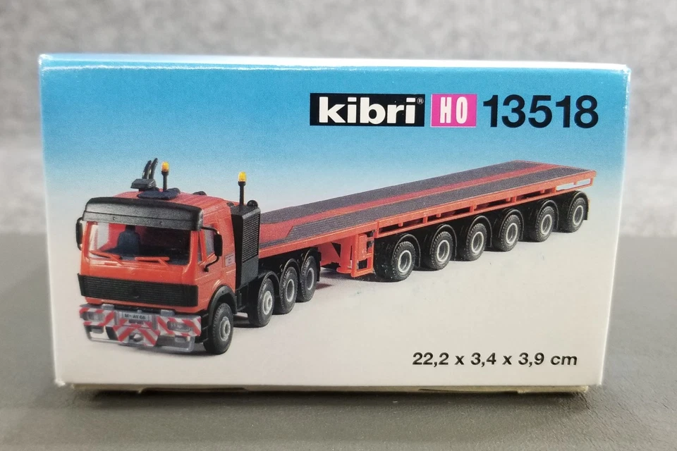 Kibri HO Model Kit 13518 MB NOOTEBOOM 10 AXLE SEMI TRUCK OPEN BOX - Image 2 of 4