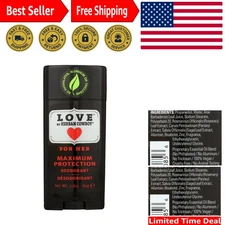 Aluminum-Free  Deodorant - 2.8 oz Cream with Sage & Rosemary for Freshness