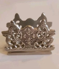 Vintage Victorian Bombay Letter Holder Paper Sorter Napkin Holder India