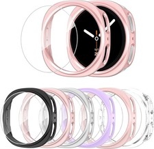 6-Pack Anti-Fog Tempered Glass Case for Samsung Galaxy Watch 9 8 44mm
