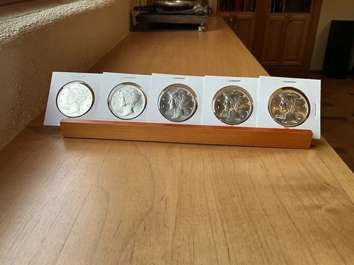 Mercury Dime Tribute 1 oz. 999 Silver BU Round Golden State Mint Set of 5