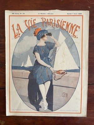Magazin La Vie Parisienne 1920#32 - G.LEONNEC ''Les Régates à Deauville'' - Curiosa