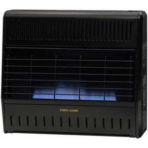 ProCom MNSD300TGA 30,000 BTU Chauffe-flammes bleu double carburant - noir