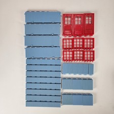 Rokenbok Systems Build Wall Sections 04850 Red Windows Doors 33 Piece Set 1998